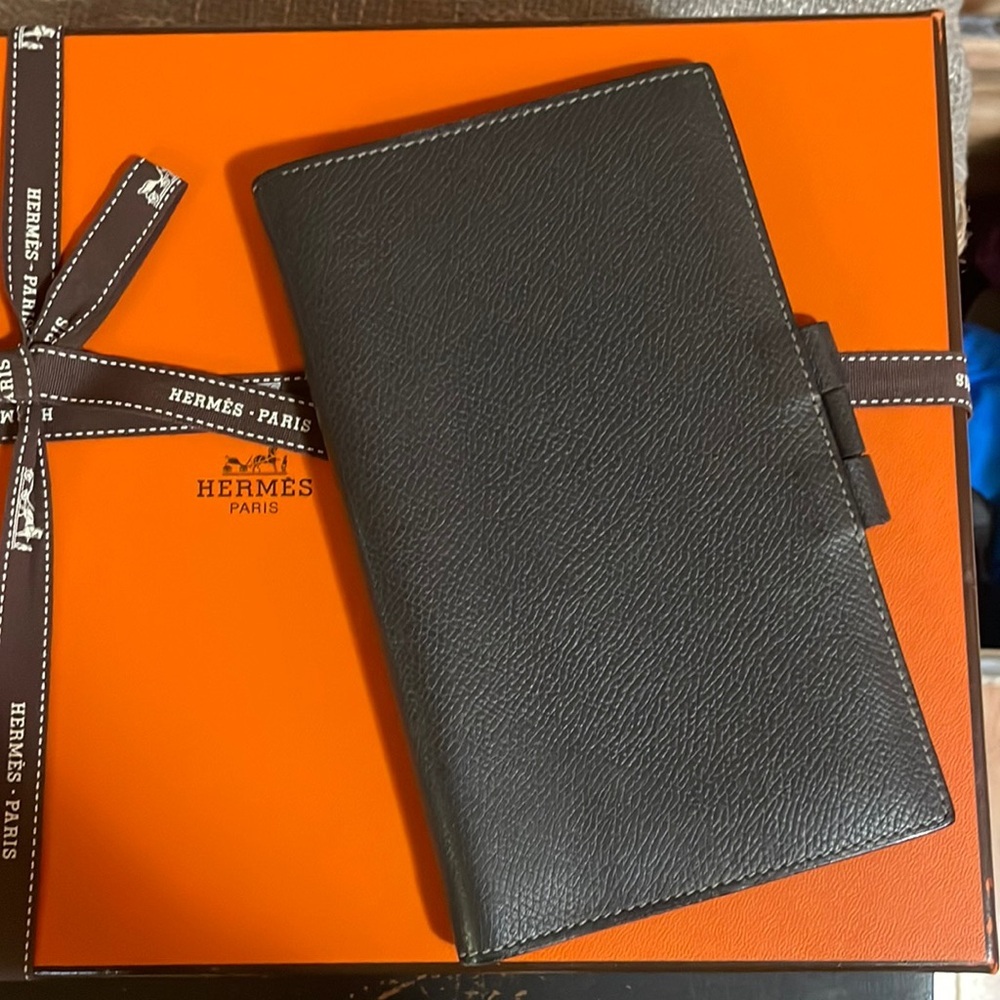 Hermes gray passport holder. Brand new without tags